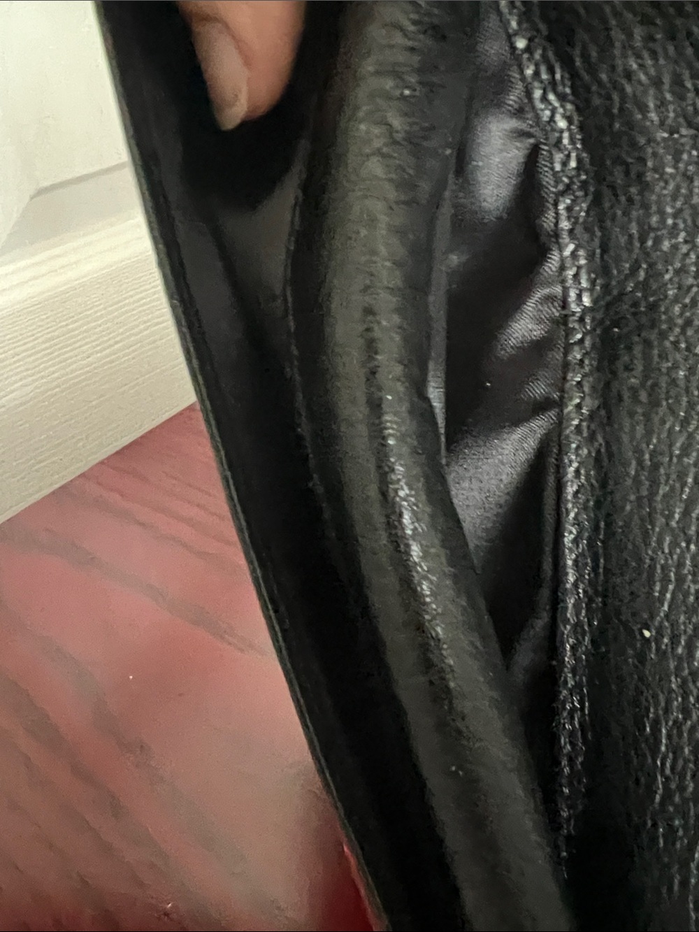 Brighton Black Leather Wallet/Crossbody with Red Heart Detail - Picture 7 of 15